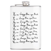 お前より強い！考え引用文 フラスク (正面)