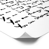 お前より強い！考え引用文 ポスター (角)