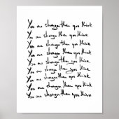 お前より強い！考え引用文 ポスター (正面)