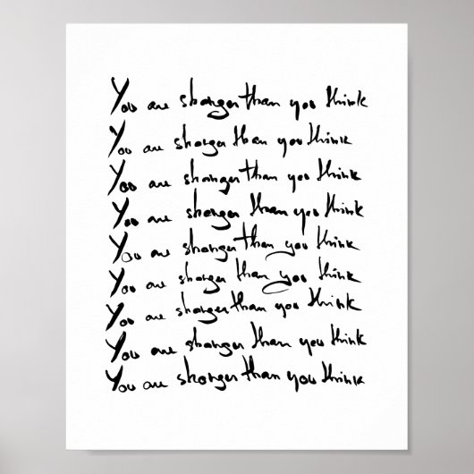 お前より強い！考え引用文 ポスター (正面)