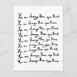 お前より強い！考え引用文 ポストカード