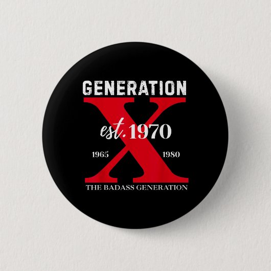 お前らみたいなやわ男が生まれる前の1970年、ジェネレーションXは面白かった 缶バッジ (正面)