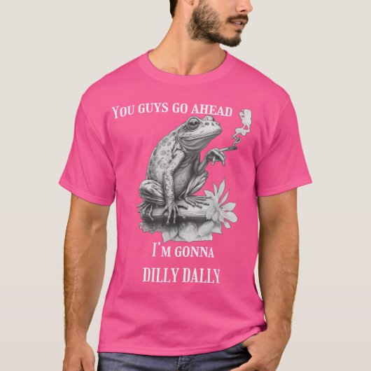 お前ら先に行くぞドリーガエル Tシャツ (正面)