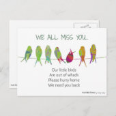 お前ら恋しく思みんな子供の詩 ポストカード (正面/裏面)