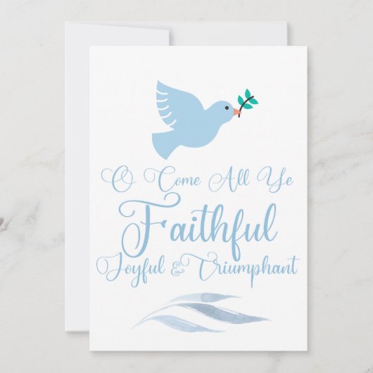 お前ら来は全て忠実なクリスマスは宗教的だ シーズンカード (正面)