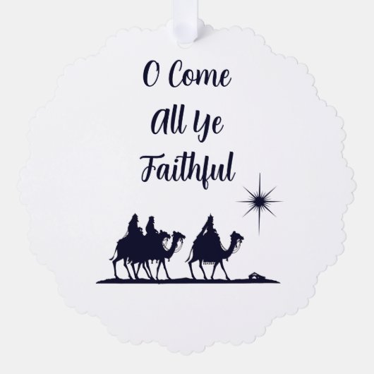 お前ら来は全て忠実なミニマル主義者 オーナメントカード (正面)