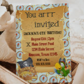 「お前ら」招待され海賊誕生日招待状 招待状