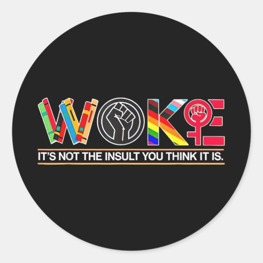 お前を侮辱しても目が覚め考えたのではない ラウンドシール (正面)