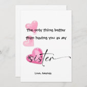 お前を妹にしてるより良い事は 招待状 (正面/裏面)