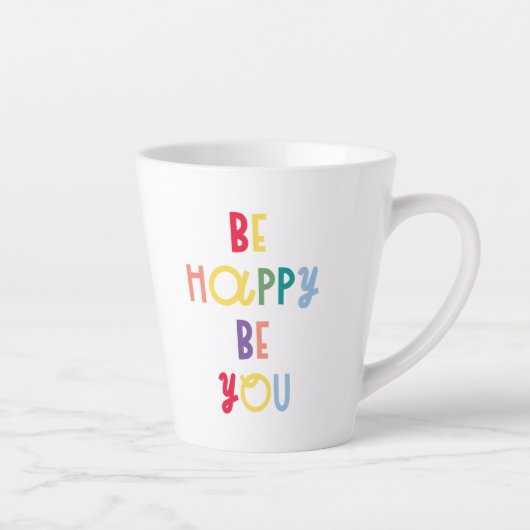 お前を幸せにする カフェラテマグ (右)