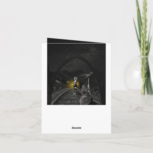 お前を恋しく思助けよう、ボンボヤジーグリーティングカード カード (裏面)