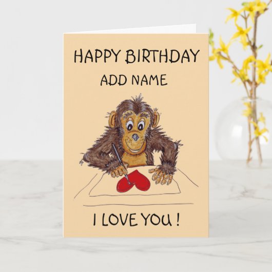 お前を愛せよ カード (黄色い花)