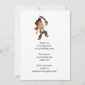 お前を感謝してい海賊だ ノートカード (裏面)