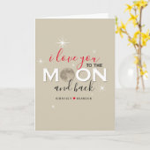 『お前を月に愛して後ろを愛する』|パーソナライズされた| カード (黄色い花)
