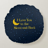 『お前を月に愛して後ろを愛する』 ラウンドクッション (正面)