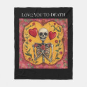 お前を死ぬほど愛せ フリースブランケット (正面)