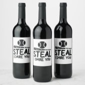 お前を盗む – 野球おもしろいソフトボール愛好家 ワインラベル (ボトル)