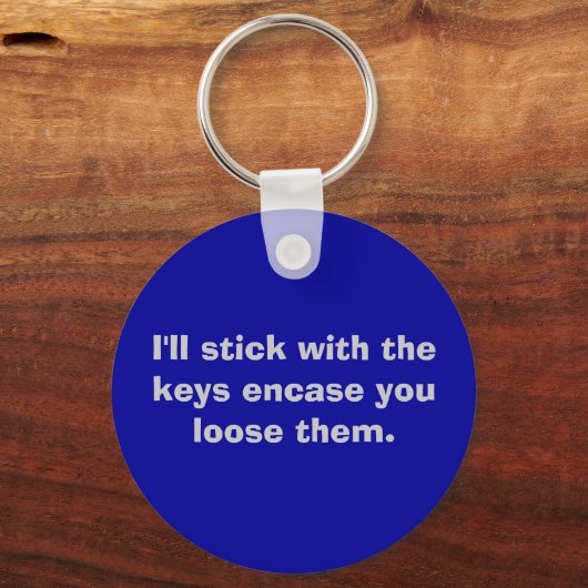 お前を解放する鍵は俺が守る。 キーホルダー (正面)