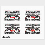 お前を連れて行け！ 長方形シール (シート)