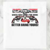 お前を連れて行け！ 長方形シール (バッグ)