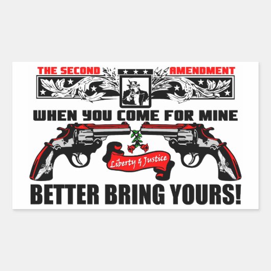 お前を連れて行け！ 長方形シール (正面)