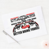 お前を連れて行け！ 長方形シール (封筒)