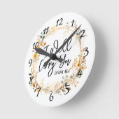 お前を運連れ ラウンド壁時計 (傾斜)