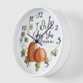 お前を運連れ 壁時計 (傾斜)