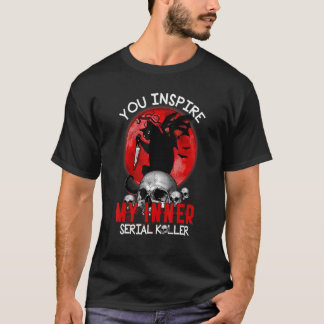 お前インスパイアは私の内のシリアルKiller黒猫ハロ Tシャツ