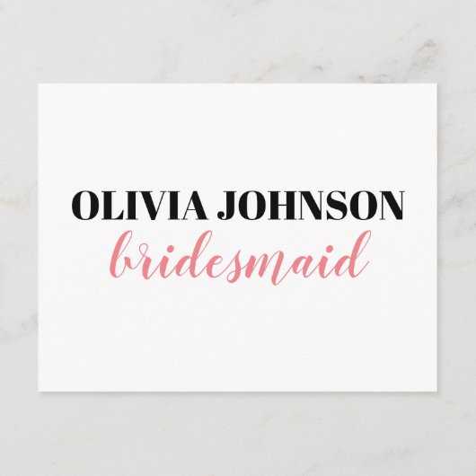 お前エレガントは俺の花嫁カードか エンクロージャーカード (裏面)