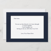 お前エレガントは俺の花嫁付き添いカードか 招待状 (裏面)