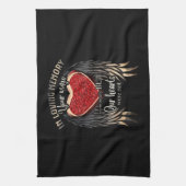 お前パーソナライズされたの翼は準備できたが我々のハート キッチンタオル (縦)