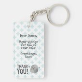 お前ロック感謝していだ!ロックヤーズの可愛いロック キーホルダー (裏面)