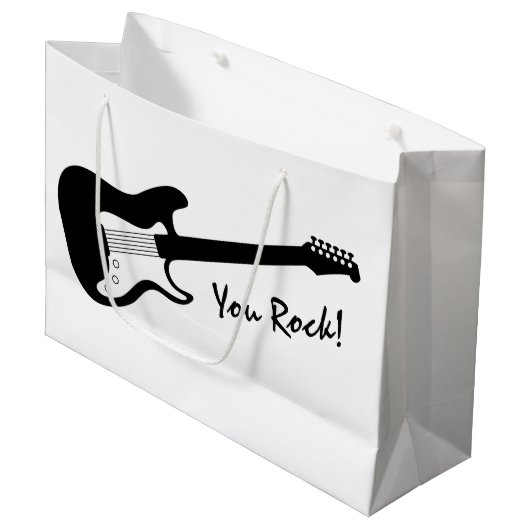 お前ロック！エレククールティギター誕生日抱き枕 ラージペーパーバッグ (正面アングル)