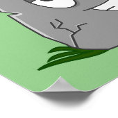 お前ロック!灰色おもしろいの漫画の石 ポスター (角)