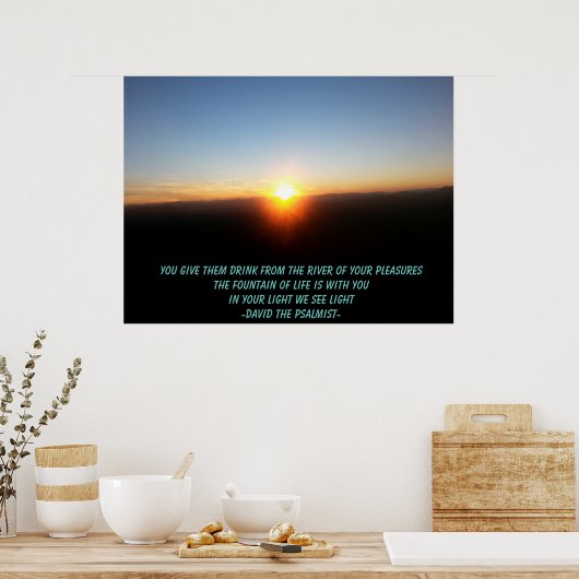 お前与え...楽しみの川から… ポスター (キッチン)