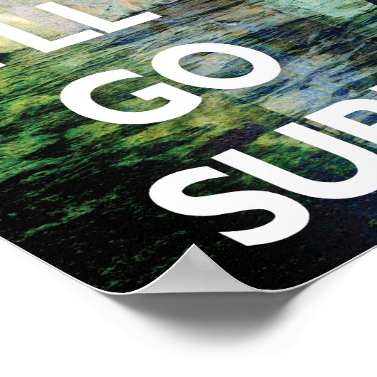 お前保落ち着きサーフアートプリントに行く ポスター (角)