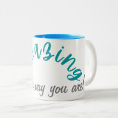 お前向き前の方が素晴らしい ツートーンマグカップ (正面右)