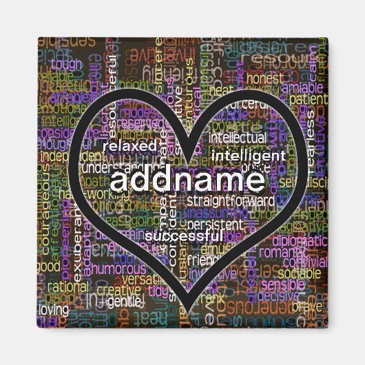 お前向き客様に関する言葉 マグネット (正面)