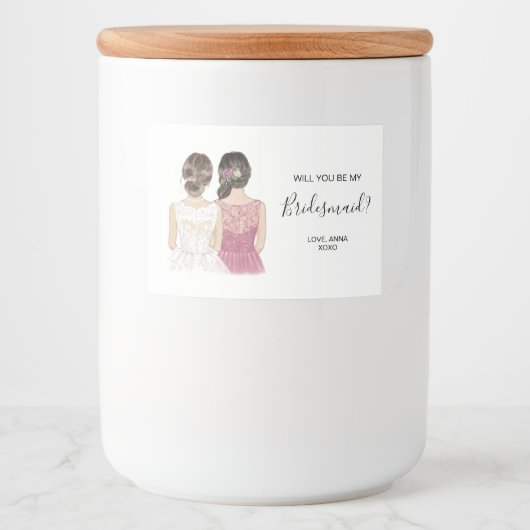 お前図解入りの、写真付きのは俺の花嫁キャンドルラベルか フードラベル (正面)