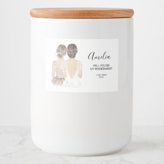 お前図解入りの、写真付きのは俺の花嫁キャンドルラベルか フードラベル (正面)