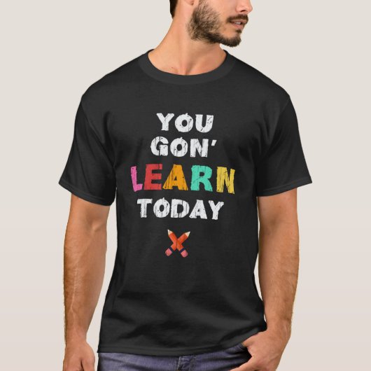 お前学今日学校先生初日 Tシャツ (正面)