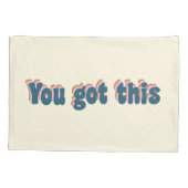 お前得の引用文やる気を起こさせるクリーム 枕カバー (裏面)