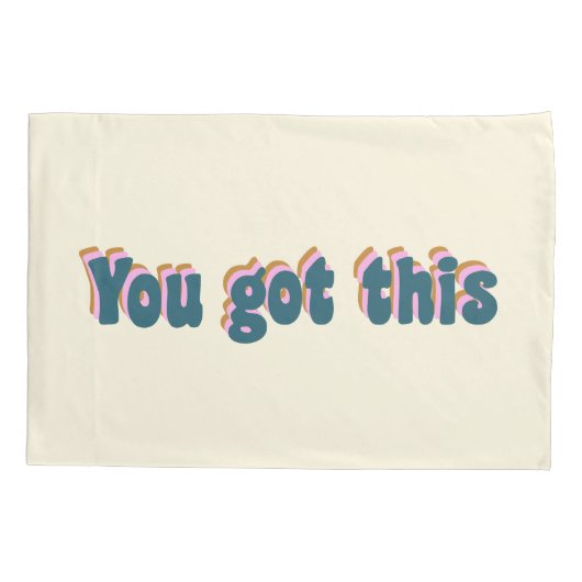 お前得の引用文やる気を起こさせるクリーム 枕カバー (裏面)