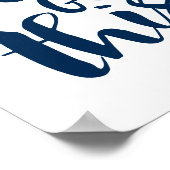 お前得はネイビーやる気を起こさせるル ポスター (角)