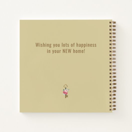 お前得鍵だ!Your New Houseおめでとう ノートブック (裏面)
