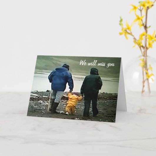 お前恋しく思に願って最高のやる カード (黄色い花)