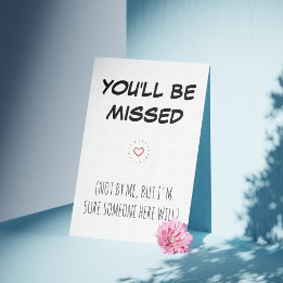 お前恋しく思はパーソナライズされた共働き離れの サンキューカード