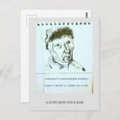 お前恋しく思は、ロックダウン・ユーモア、ヴァン・ゴッホ、クラシック ポストカード (正面/裏面)