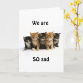 「お前恋しく思」とは大変だ!カード カード (黄色い花)